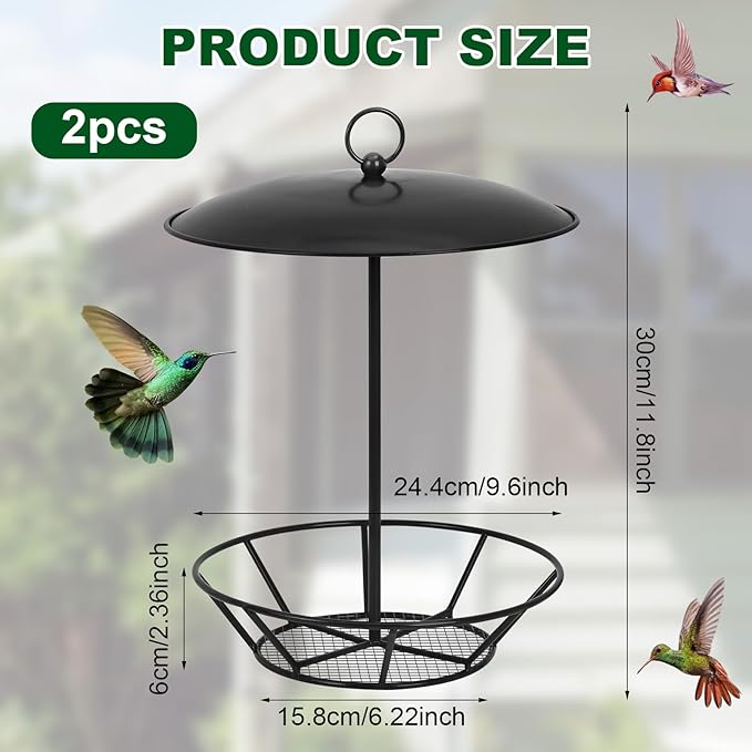 2 Pcs Suet Feeder Cylinder Bird Feeder, S-6-2 Cylinder Birds Feeders for Outdoors, Bird Suet Cake Holder Backyard Wild Birdfeeding Birds Feeders for Outdoor Garden Accessories