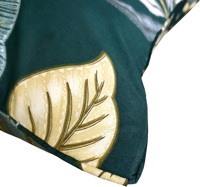 FADFAY Sheets Set Cal King Teal Elegant Floral Bedding Tropical Plam Leave Sunflower bedding 800 TC Luxury Coquette Sheets 100% Egyptian Cotton Deep Pocket Bed Sheet Set, 4 Pieces-California King Size