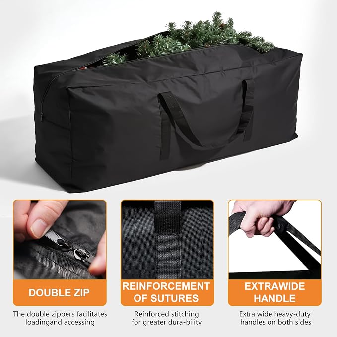 Patio Cushion Storage Bag,Outdoor Cushion Storage Bag,Waterproof storage bag with zipper and handle,Used for outdoor cushion storage and home storage. 68in L x 30in W x 20in H