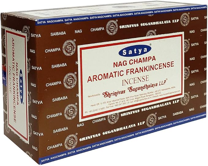 Aromatic Frankinsence Incense Sticks and Incense Stick Holder Bundle Insence Insense Satya