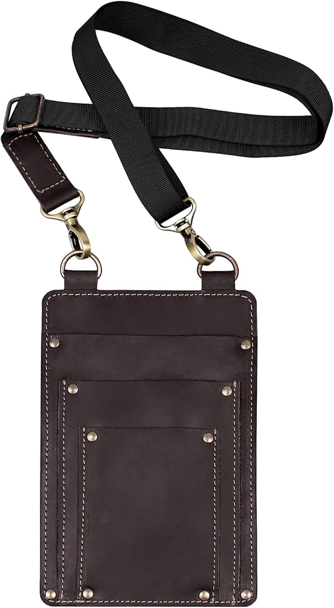 Leather Florist Tool Belt Bag Garden Farmer Pouch Organizer - Hand Tools Holder Utility Kit