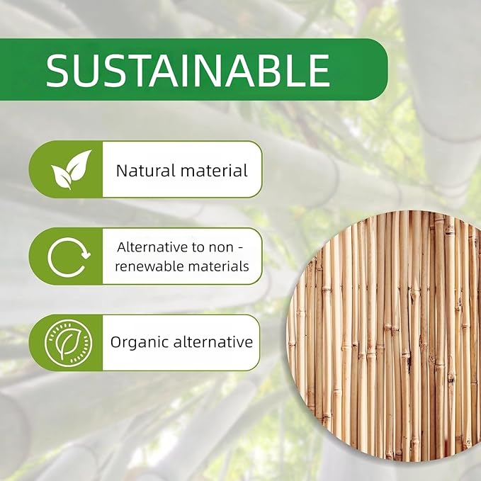 60 Pack Bamboo Stakes for Plant 4 Feet (48 inch) with Twist Ties Bamboo Sticks Plant Support Garden Stakes Poles for Tomatoes Cucumber Grapes Pole Beans Trees Potted Dahlia Flowers