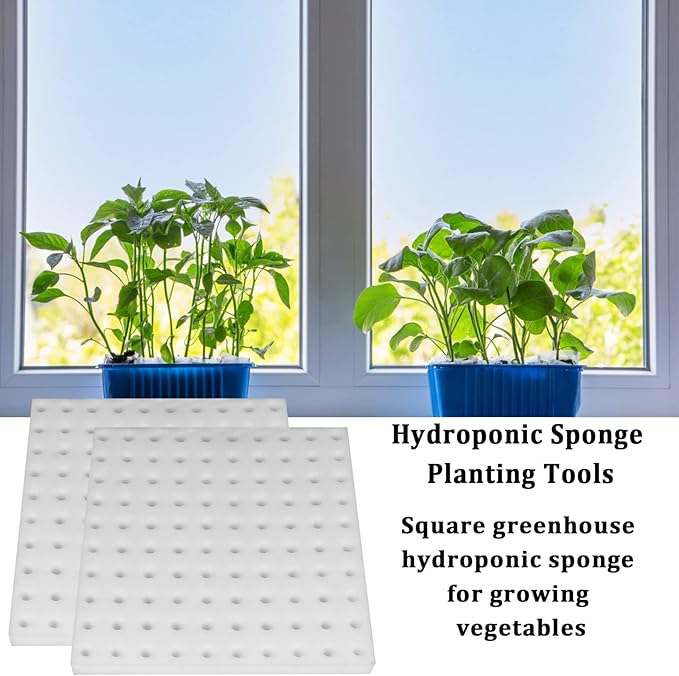 400 Pcs Hydroponic Sponges Planting Gardening Tool Soilless Cultivation Seedling Sponges Cultivation Sponge Greenhouse for Small Bud Growth & Grow Seedlings