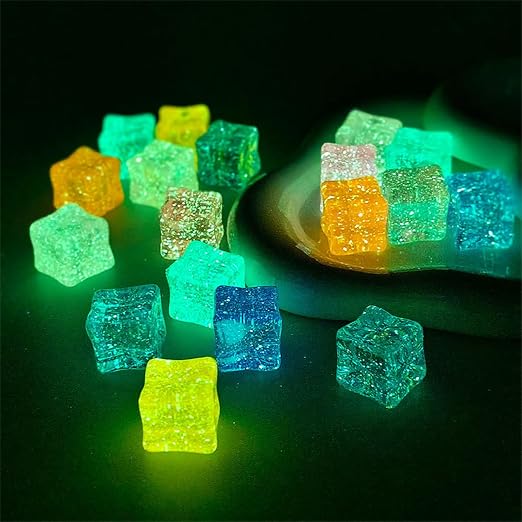 Glow Rocks for Garden, Outdoor Glow in The Dark Stones, 4.4LBs | 1000PCS 4.4Lbs glowing pebbles for garden outdoor, safe non-toxic resin. landscaping patio fish tank and home DIY decor