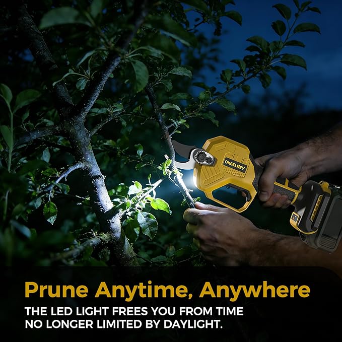 Electric Pruning Shears for DeWalt 20V Max Battery, Brushless Cordless Branch Cutter Pruner with 1.4 inch Cut Capacity for Tree trimming, Shrubs, Gardening - 1 YEAR WARRANTY