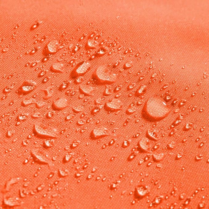 MIULEE Pack of 2 Decorative Outdoor Waterproof Pillow Covers Garden Cushion Sham Throw Pillowcase Shell for Fall Patio Tent Couch 18x18 Inch Orange