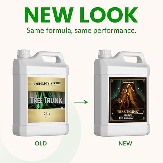 Humboldts Secret Tree Trunk | Potassium Silicate Additive | Liquid Fertilizer for Thicker Stalks, Stress Resistance & Branch Development | Indoor & Outdoor Plant Food, Hydroponic Nutrients, 1 Gallon