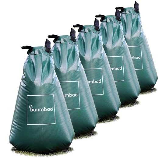 1 Premium Watering Bag 20 Gallons PVC UV Resistant Slow Release Watering Tree Bag in Green Visit The baumbad Store (5, 20 Gallon)