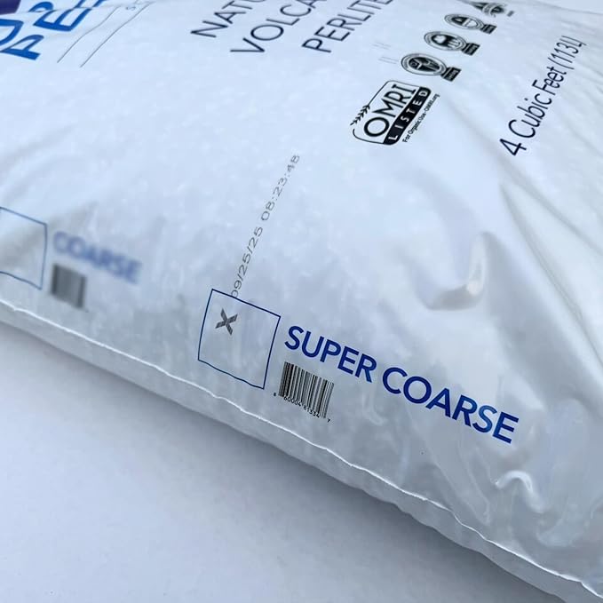 Supreme Perlite 2 Pack Super Coarse Horticulture Perlite, 4 Cu Ft Bag - for High Porosity Potting Soil Mixes, Propagation, and Organic Gardening - Maximizes Drainage & Aeration