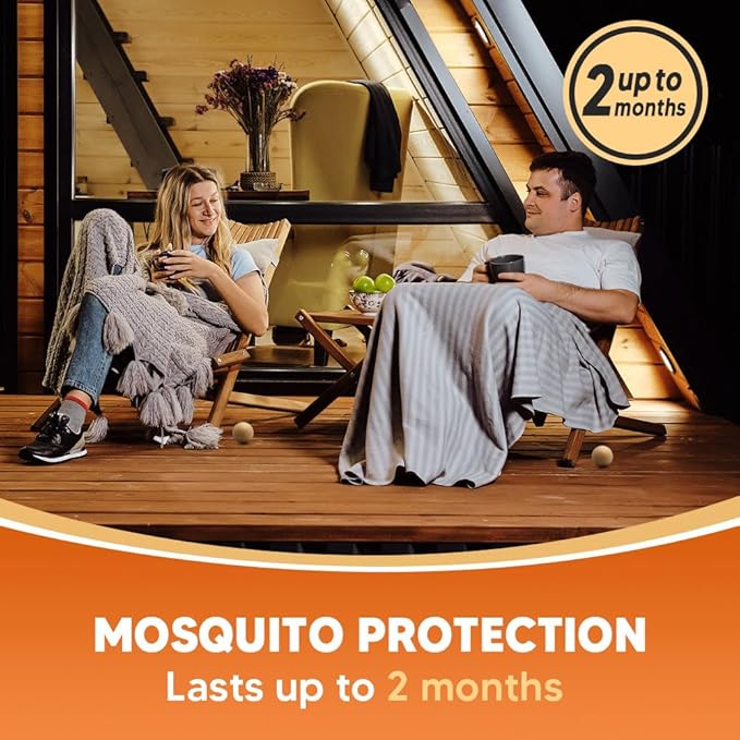 SCFKAOF Mosquito Repellent Outdoor Patio, Mosquito Deterrent for Yard, Indoor Mosquito Repellent Balls, Mosquito Repeller for Patio, Keep Mosquito Away, Covers 120 Sq. Ft, 60 Days Protection-8 Packs