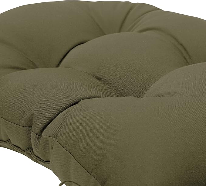 QILLOWAY Outdoor High Back Chair Cushion for Adirondack, All Weather Rocking Chair Cushions Thick Padded Replacement for Patio Furniture,Sage