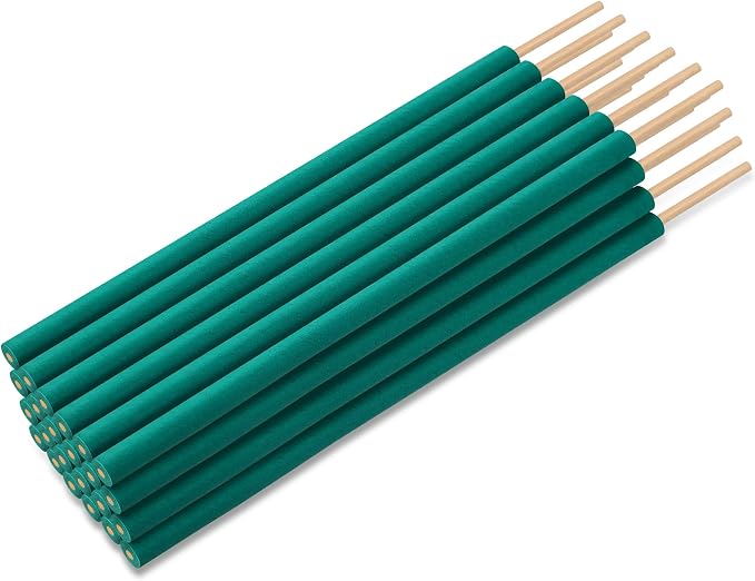 Qualirey 24 Pcs Citronella Incense Sticks, Green Citronella Sticks for Outside Made from Natural Plants, Reaches Up to 12 Feet for Patio Backyard Travel Camping Picnics Swimming Outdoor Activities
