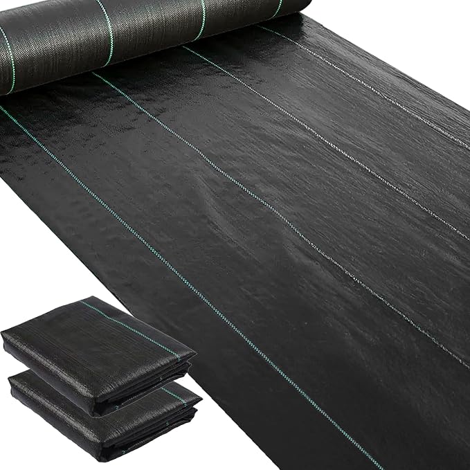 Weed Barrier Landscape Fabric Heavy Duty, Garden Weed Barrier Fabric 4 Ft X 105 Ft Geotextile Fabric Weed Block Gardening Mats Soil Erosion Control and UV Stabilized