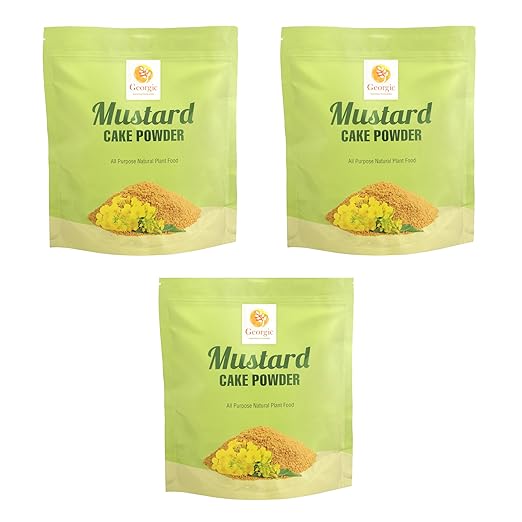 Mustard Oil Cake Powder All-Purpose Natural Fertilizers Concentrate for Flower, Vegetable, Herb, Fruit Tree | Pack of 3