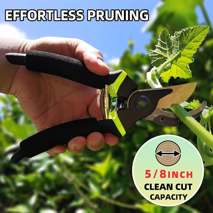 YRTSH Loppers Hedge Clippers Garden Shears, 3PCS Yard Tools Combo Set Tree, Shrub & Bush Care Kit for Lawn Garden, Branch Cutter with Compound Action Tree Trimmer & Trimming Borders