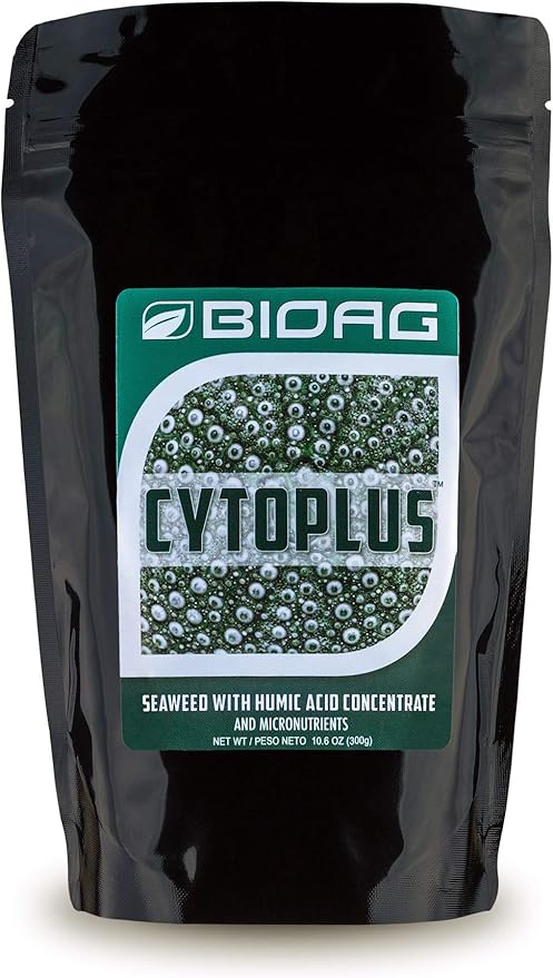 BioAg CytoPlus Organic Humic Acid Plus Seaweed Extract, Essential Micronutrients, Soil Amendment for All Plants, S B Co Cu Fe Mn Mo Zn (300 Grams) (BA76003)