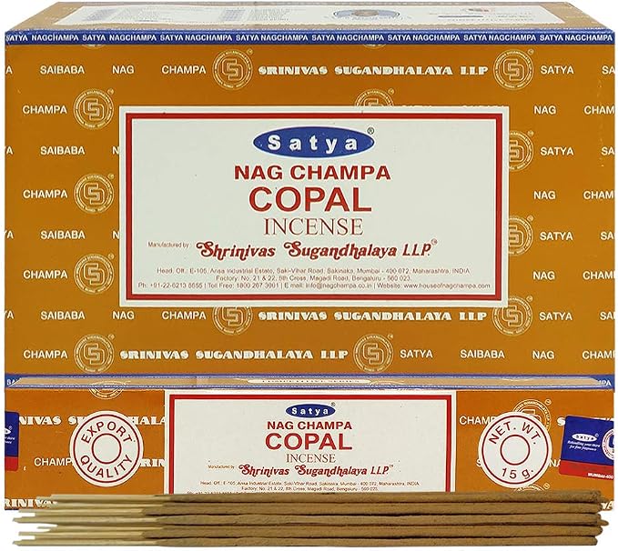 Copal Incense Sticks and Incense Stick Holder Bundle Insence Insense Satya