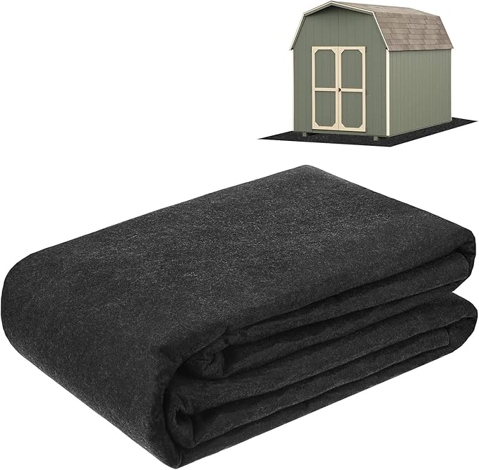 M METERXITY Outdoor Storage Shed Mat, 7x8.2 FT Waterproof Small Shed Flooring Mat for Patio Furniture Floor Protecting from Wear/Liquid/Dust/Oil, Non-Slip Carport Pad [Grey]