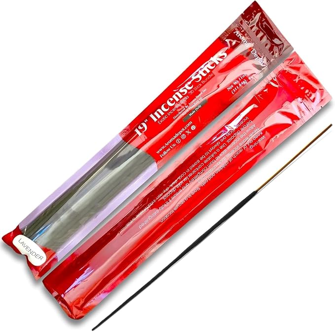 Aroma Depot 19'' Black Coconut Most Exotic Incense Sticks. Approx 27 to 30 Sticks Per Bundle, Length - 19 Inch, Each Natural Stick Burns for 3 to 4 Hours Each. Long Lasting. Guarantee 100% Pure