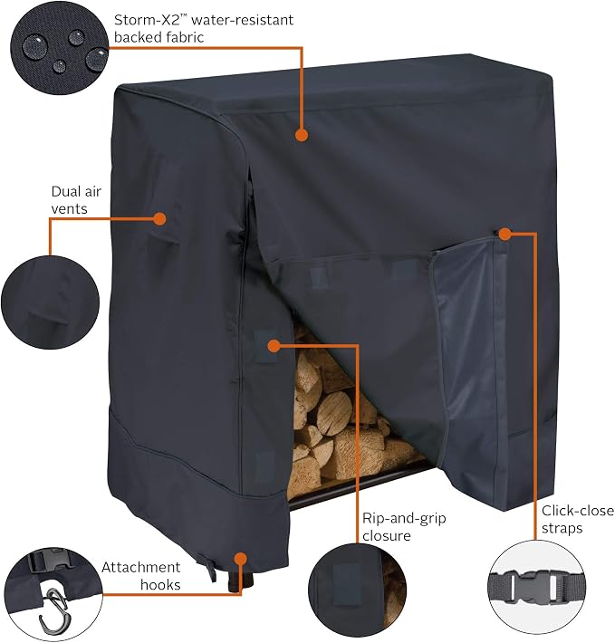 Classic Accessories 4' Log Rack Cover, Small