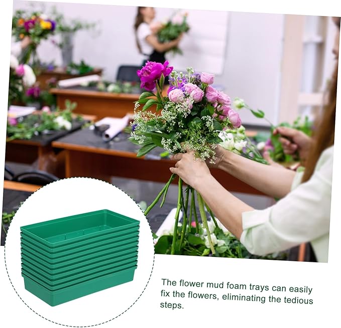 BESPORTBLE 30pcs Floral Foam Trays for Flower Arrangements Pin Trays for Weddings Parties Simple Design Ample Supply for Elegant Decoration