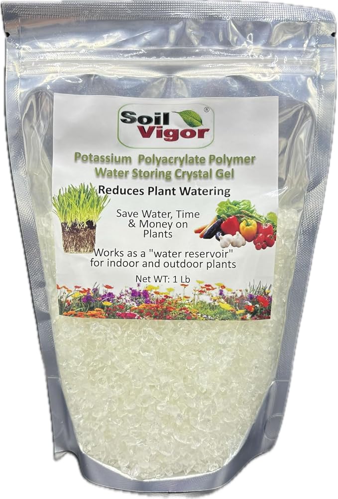 Super Absorbent Polymers Moisture and Fertilizers Keeper for Plants (1 Lb.)