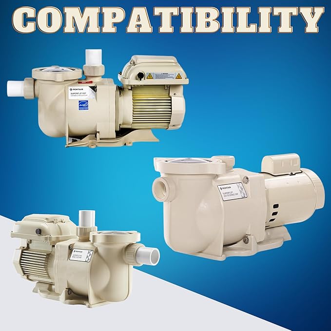Swimables Volute Assembly Compatible with Superflo Pentair Pool Pump 353010 | Includes Lid, Locking Ring, Basket, Pot Screws, Unions and Housing | Works on All Superflo's 0.5 HP - 2 HP Including VS's