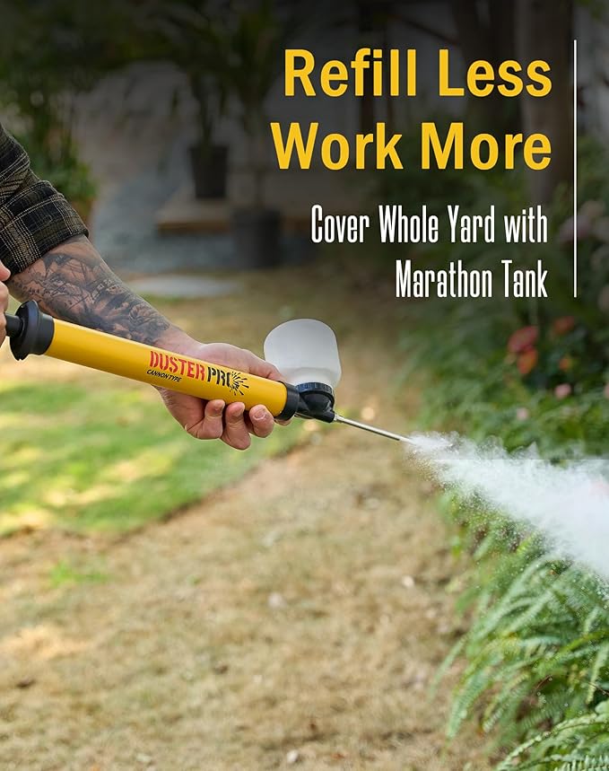 Relime Diatomaceous Earth Industrial Grade Powder Duster Cannon Type, Modular Systems for Massive Work and 4FT Reach Pump Applicator, Dispenser, Sprayer, Dust Application for Diatomaceous Earth