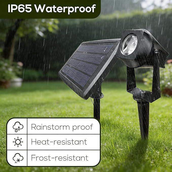 Solar Smart Bluetooth Landscape Spotlights 6 Pack, RGBW Landscape Light, Solar Spot Lights Outdoor, Solar Outdoor Uplights for Garden Trees Yard Landscape