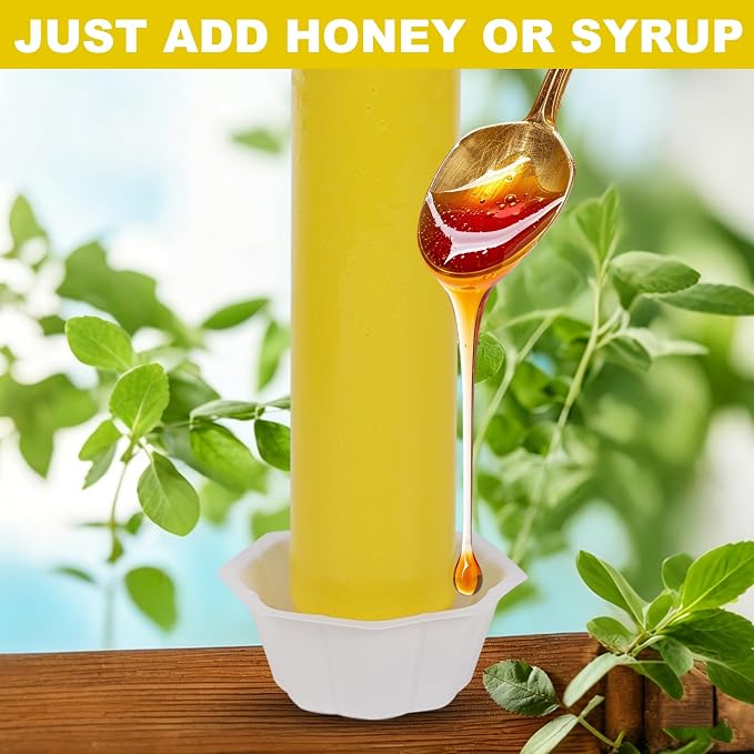 Fly Stick Sticky Fly Traps for Indoors Outdoor 8pk, Sticky Hanging Fly Stick, Flying Insect Trap, wasp Trap（Yellow 8PCS）