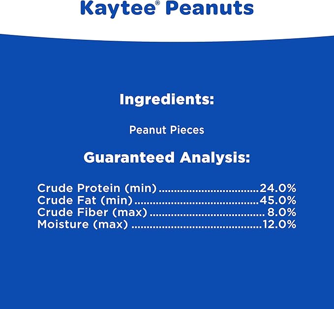 Kaytee Shelled Peanuts for Cardinals, Blue Jays, Woodpeckers and Other Outside Wild Birds, 11 Pounds