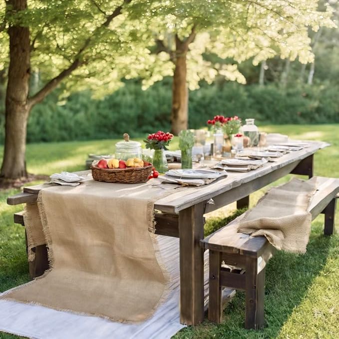 40 inches Wide x 24 feet Long Burlap Roll - Premium Jute Liner | Heavy Duty (7 oz) | Frost Guard Seed Cover for Gardening | Natural Jute-Burlap - 8 yds | Ideal for Erosion Control,Table Runners,Decor