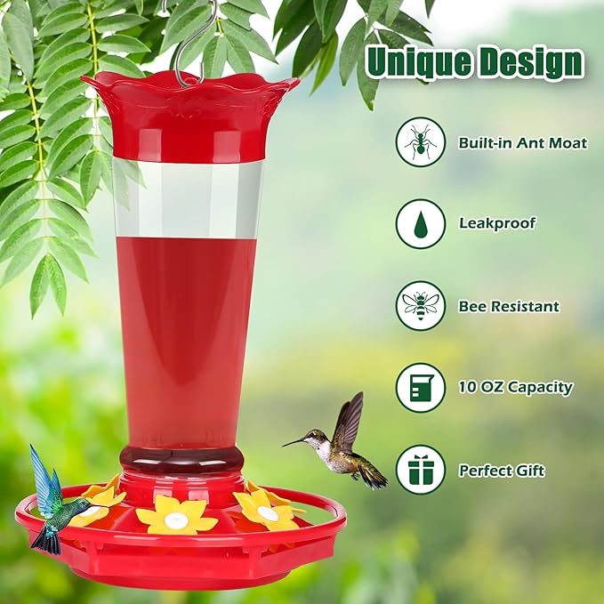 FEED GARDEN Plastic Hummingbird Feeders Bundle