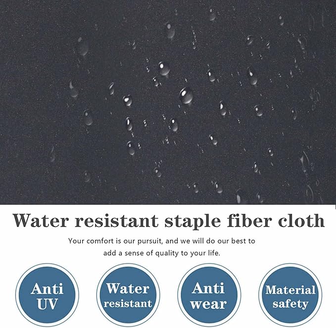 14Pcs Patio Cushion Covers Replacement Splashproof UV-Resistant Inelastic Covers with Zippers, Max Compatible 25.6x25.6x4inch Patio Cushion, for 7 Pcs Outdoor Patio Furniture Sets