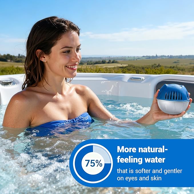 Hot Tub Cartridge Replacement for use with Frog Ease Floating System，Works Exclusively with The Frog Mineral Cartridge for Hot Tubs up to 600 Gallons - 3 Pack