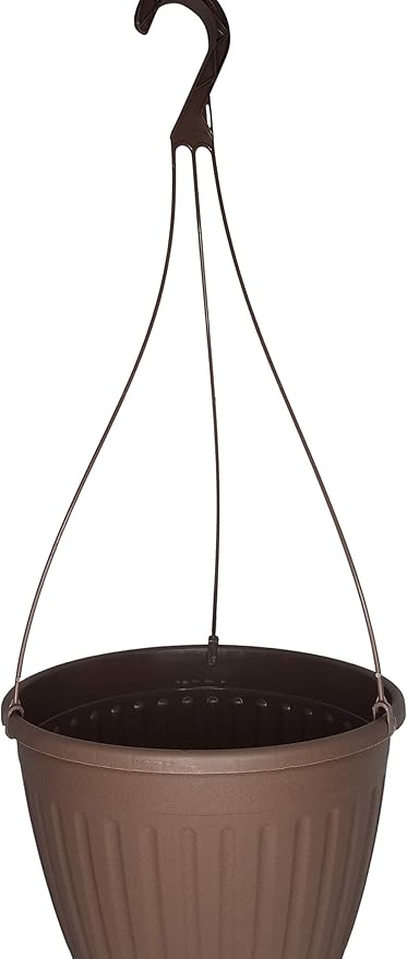 Landmark Plaics 10 inch Imperial Plastic Hanging Basket (Brown, 25)