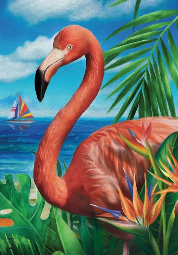 Briarwood Lane Flamingo Paradise Summer House Flag