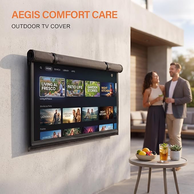 Outdoor TV Cover - All-Weather Waterproof Universal for 50 to 55 Inch TVs