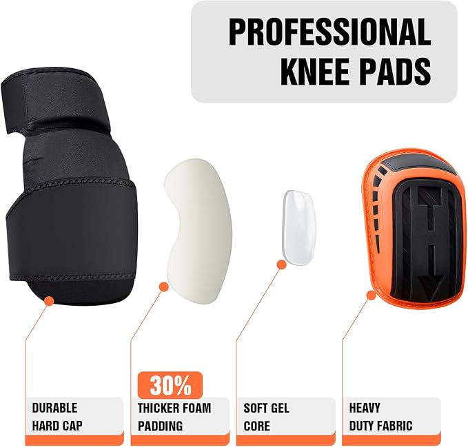Knee Seat for Work, Kneeler Seat for Gardening Farm Work,Kneeling Pad with Detachable Seat, Ergonomic Kneeler & Kneeling Seat for Construction,Tiling Flooring, Cleaning, Knee and Ankle Support