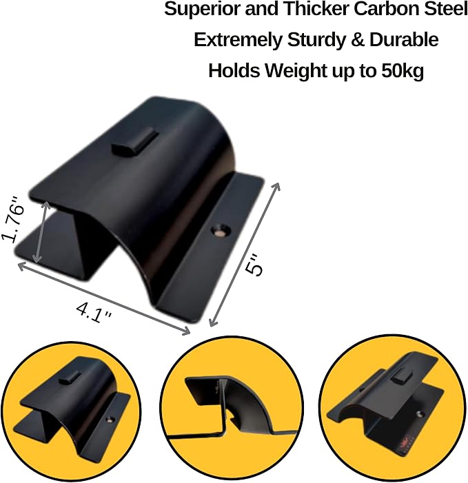 Wall Hooks for Heavy Items – Durable Metal Storage Solution for Garage, Garden, Home & Office Organization