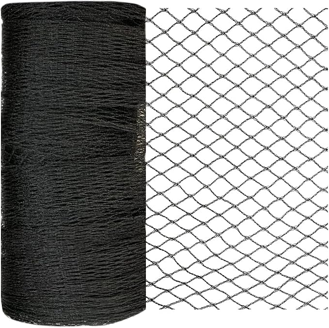 Bird Netting 25x25 Ft, 1/2In Mesh Heavy Duty Garden Netting Pest Barrier for Plants, Fruit Trees, Vegetables, Extra Strong Woven Mesh Netting, Animal Fencing Against Birds, Deer, Poultry