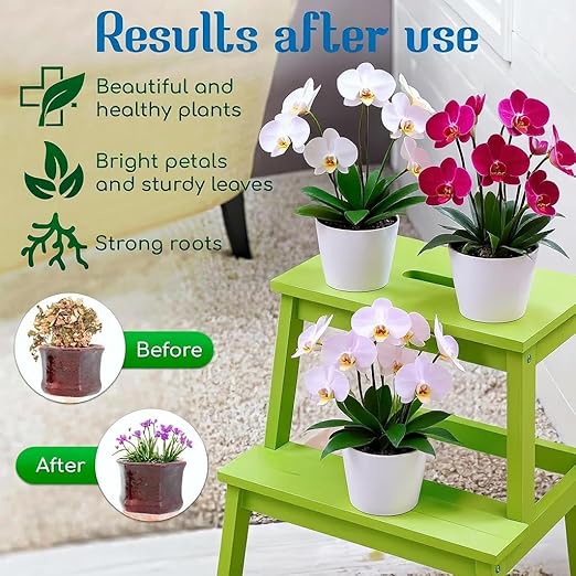 All-Purpose Liquid Plant Food Fertilizer for Orchids & House Plants | Concentrated Nutrient Solution for Indoor & Outdoor Plants | Promotes Vibrant Blooms, Strong Roots & Lush Foliage