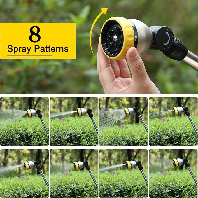 FANHAO 2 Pack Metal Lawn Sprinkler +16 Inch Metal Garden Watering Wand