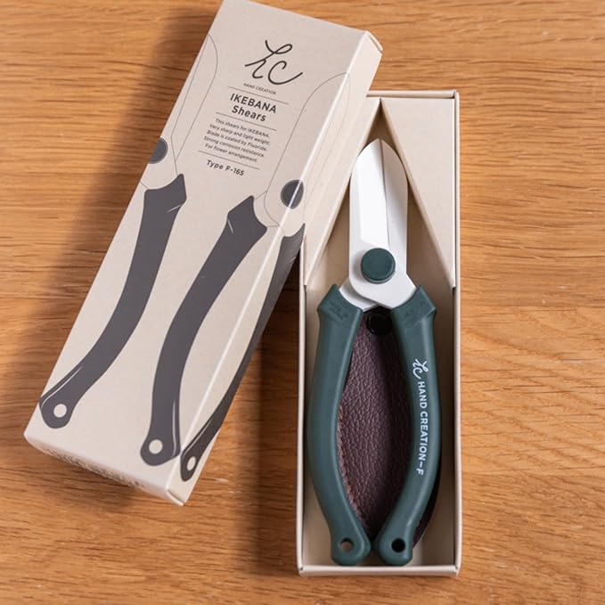 Ikebana Flower Scissors by SAKAGEN – Made in JAPAN, Lightweight & Ergonomic Floral Shears for Ikebana & Flower Arranging Hand Creation F165 (Red)