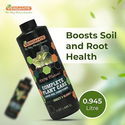 Liquid Soil Conditioner Concentrate (1 Quart) – OMRI Listed Formula for Soil Health, Root Strength & Plant Vitality – for Indoor Plants, Lawn & Garden