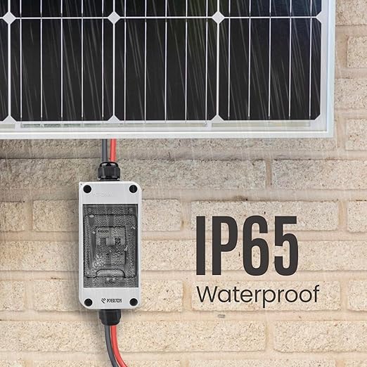 Solar Panel Disconnect Switch 1000V DC/AC 25A PV Disconnect Switch Outdoor Miniature Circuit Breaker IP65 More Space Quick Installation for Solar PV Array Homes Battery (1000V 25 Amp)
