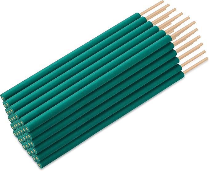 Qualirey 36 Pcs Citronella Incense Sticks, Green Citronella Sticks for Outside Made from Natural Plants, Reaches Up to 12 Feet for Patio Backyard Travel Camping Picnics Swimming Outdoor Activities
