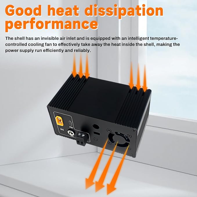 ZPSHYD Buck Boost DC Power Supply, SK150 CNC 150W 7A Adjustable Constant Voltage Current Regulator with MPPT Solar Charging Function for Laboratory DIY Electric Scooter