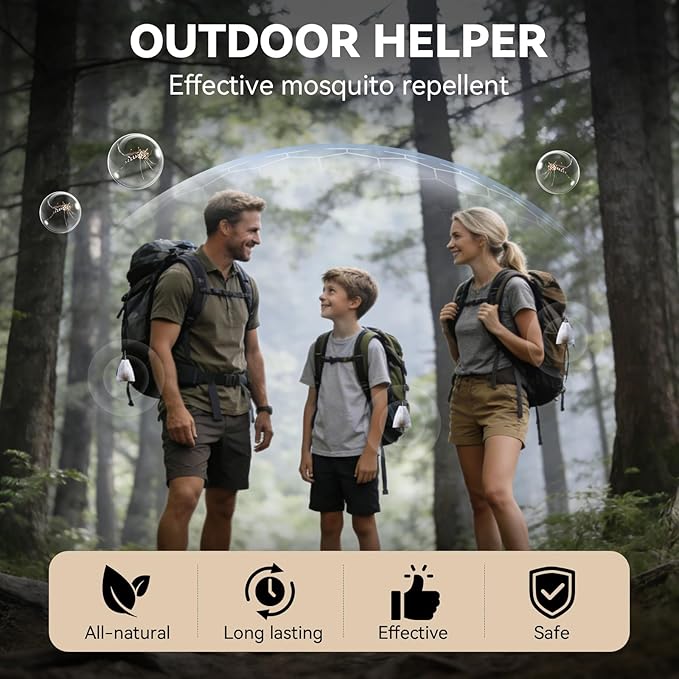 Mosquito Repellent 35 Balls – Mosquito Repellent Outdoor Patio & Indoor, Natural Mosquito Deterrent for Yard, Patio, Camping & Travel