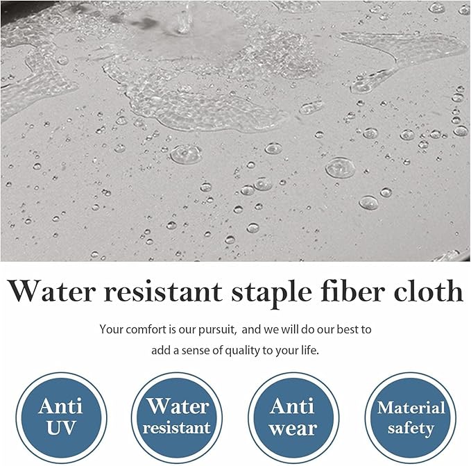14Pcs Patio Cushion Covers Replacement Splashproof UV-Resistant Inelastic Covers with Zippers, Max Compatible 23.6x23.6x3.9 inch Patio Cushion, for 7 Pcs Outdoor Patio Furniture Sets